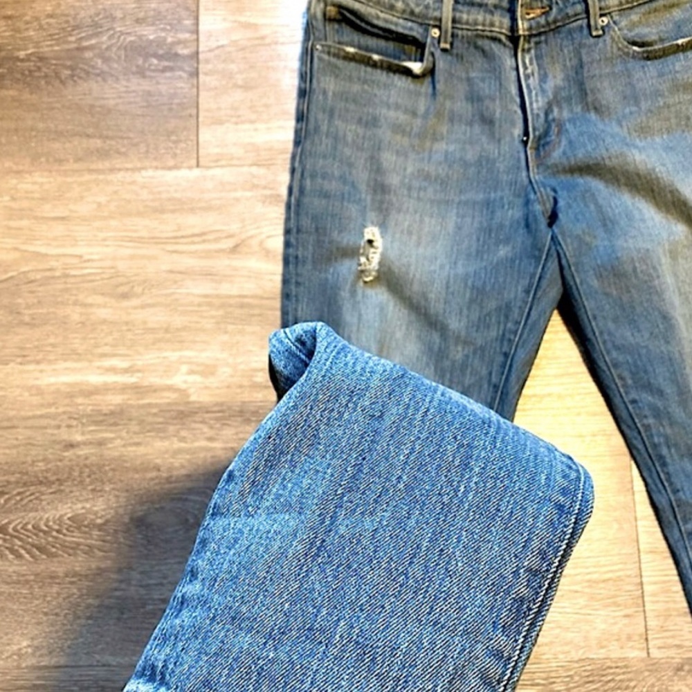 LEVI’S 711 Skinny - Denim Blue Jeans - Size 30 x 32 - Distress - Picture 5 of 10